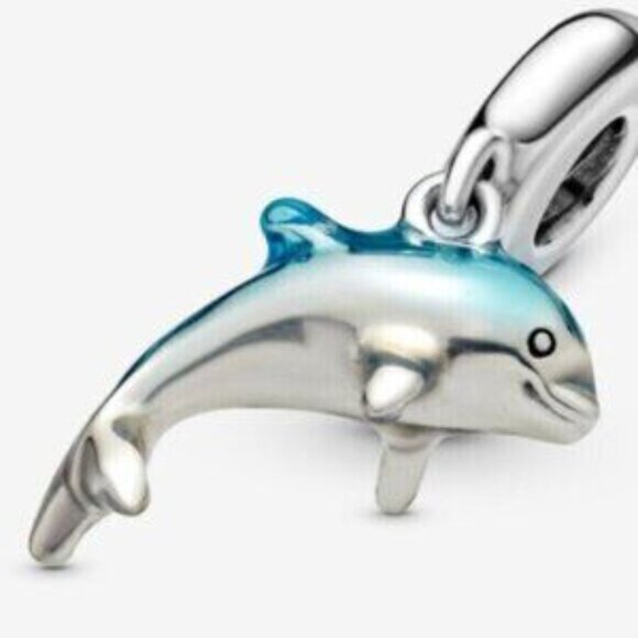 Pandora Shimmering Dolphin Dangle Charm - Picture 3 of 5